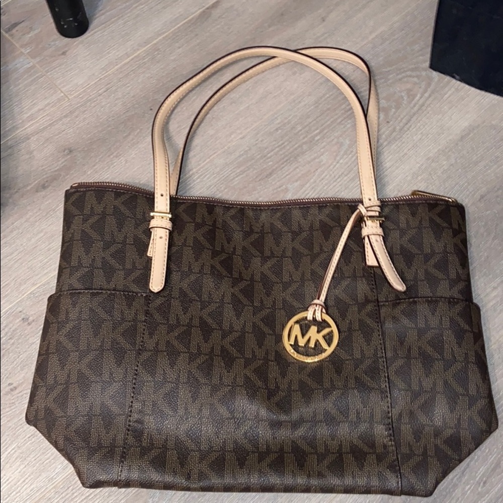 BROWN MICHEAL KORS TOTE